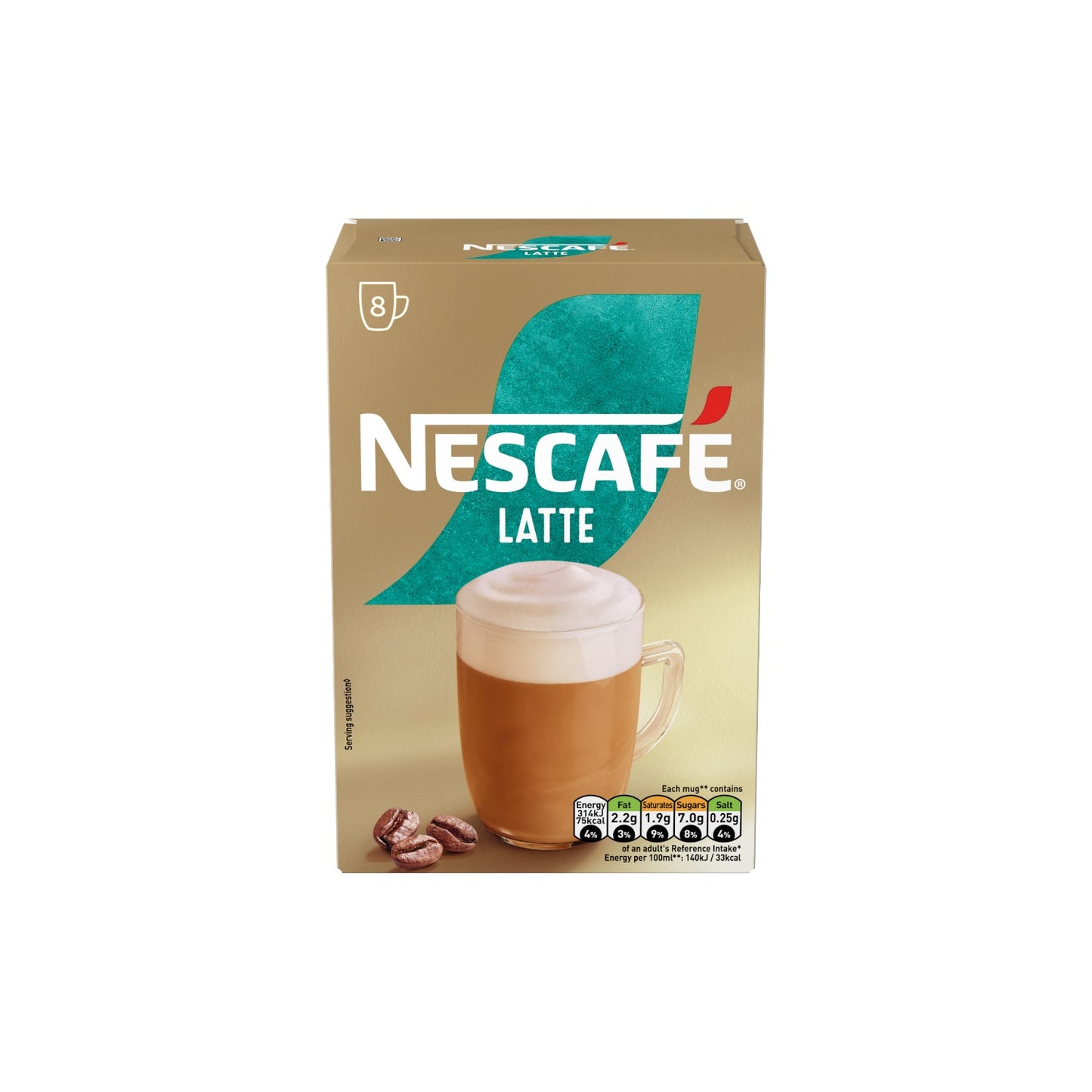 NESCAFE Latte (8 x 18g ) Sachets