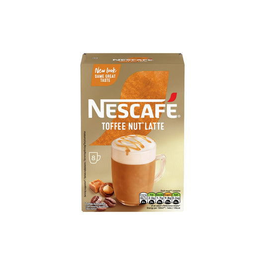 NESCAFE Toffee Nut Latte (8 x 18.6g ) Sachets