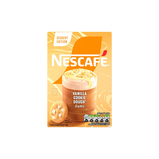 NESCAFE Vanilla Cookie Dough Latte (7 x 19.5g ) Sachets