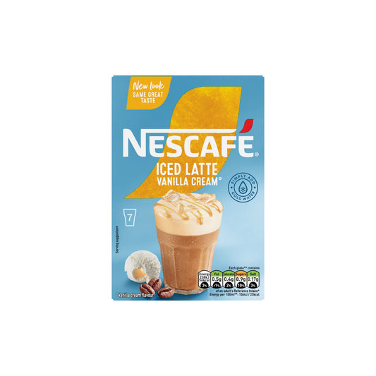 NESCAFE Iced Vanilla Cream Latte (7 x 15g ) Sachets
