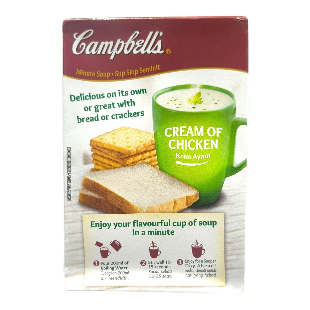 Chefsneed Campbells cream of chicken instant soup preparation instructions and serving suggestions 