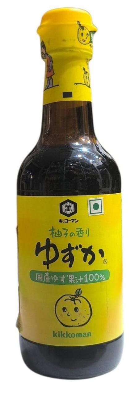 Chefsneed Kikkoman Kaju Ponzu Yuzuka citrus soy sauce with 100 percent Japanese yuzu juice 250ml 