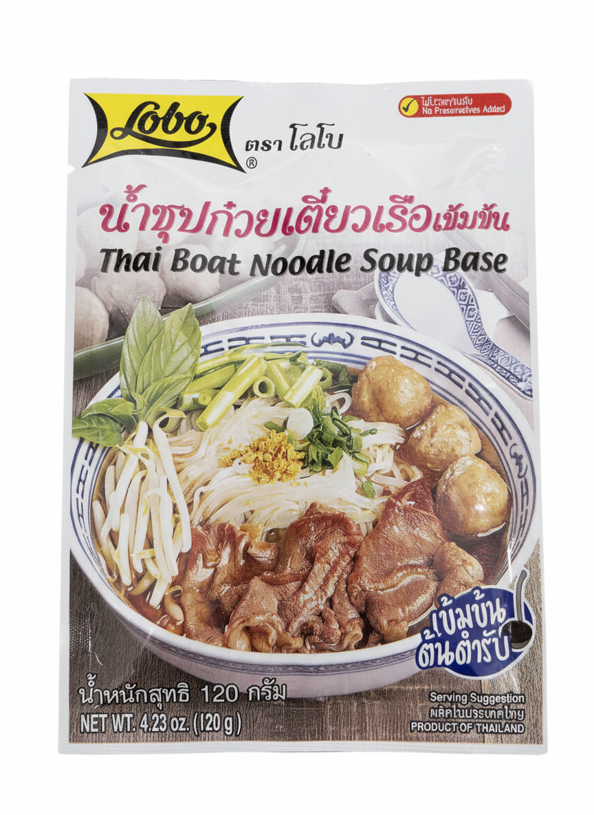 Lobo Thai Boat Noodle Soup Base 120 g – Authentic Concentrated Thai Boat Noodles Broth