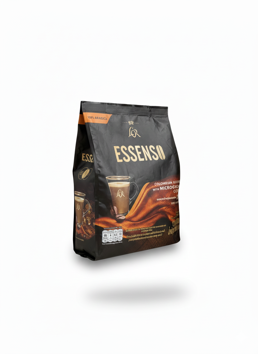L'OR ESSENSO Colombian Mystique 2-in-1 Instant Coffee with Microground Arabica – 16g x 13 Sticks (208g)