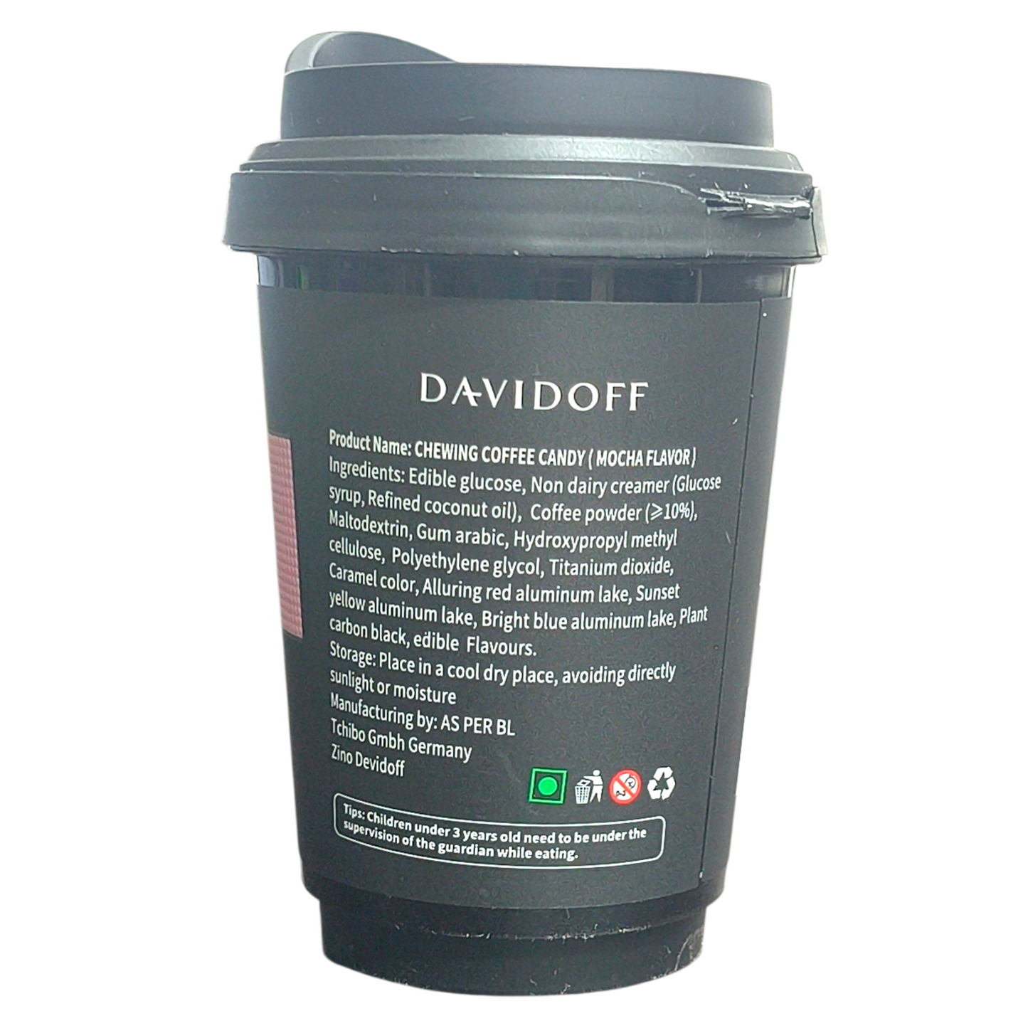 Davidoff Mocha Flavor Chewing Coffee Candy 50g | Imported from Germany | Real Coffee Powder