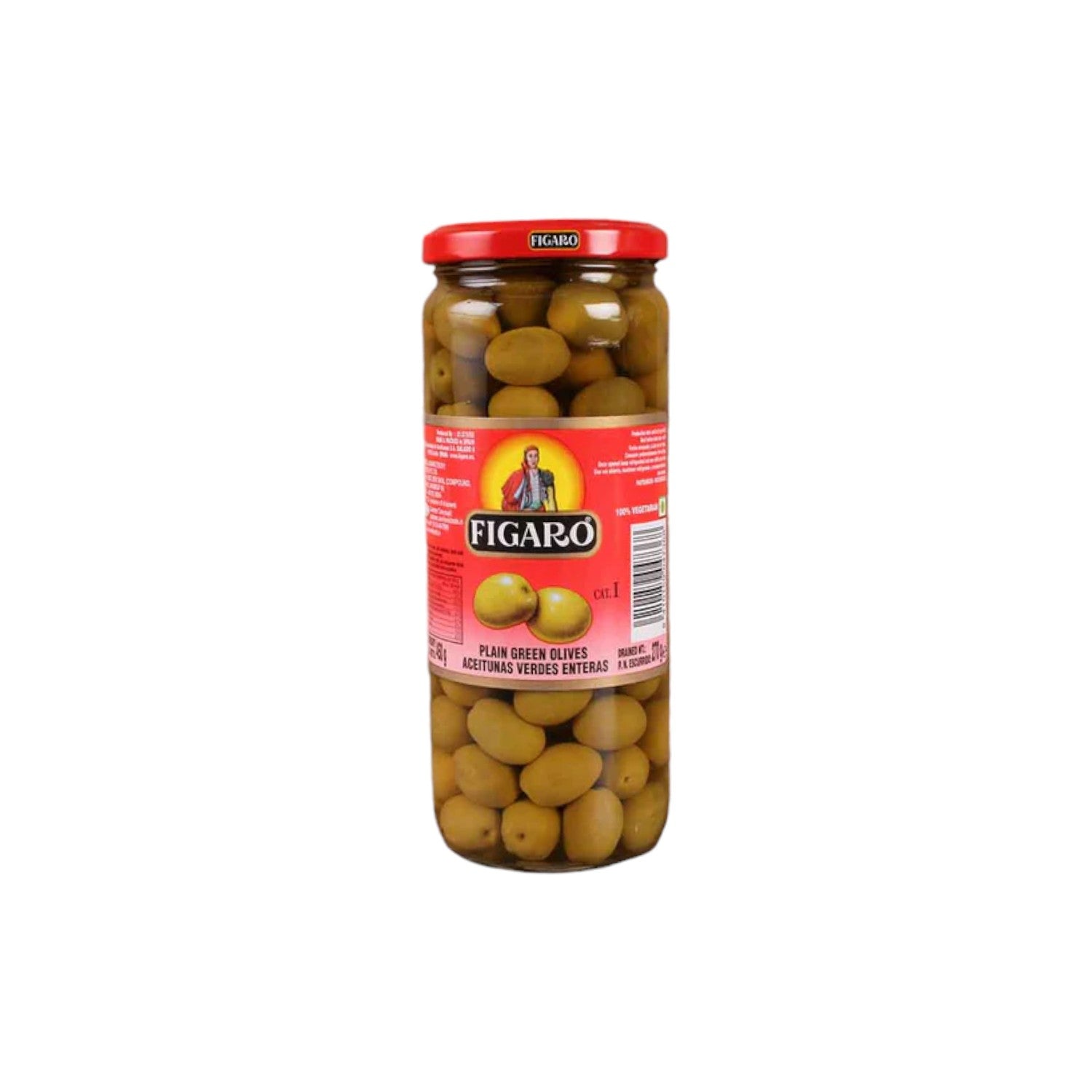 Figaro Green Olives 420g (Drained Wt 212g)