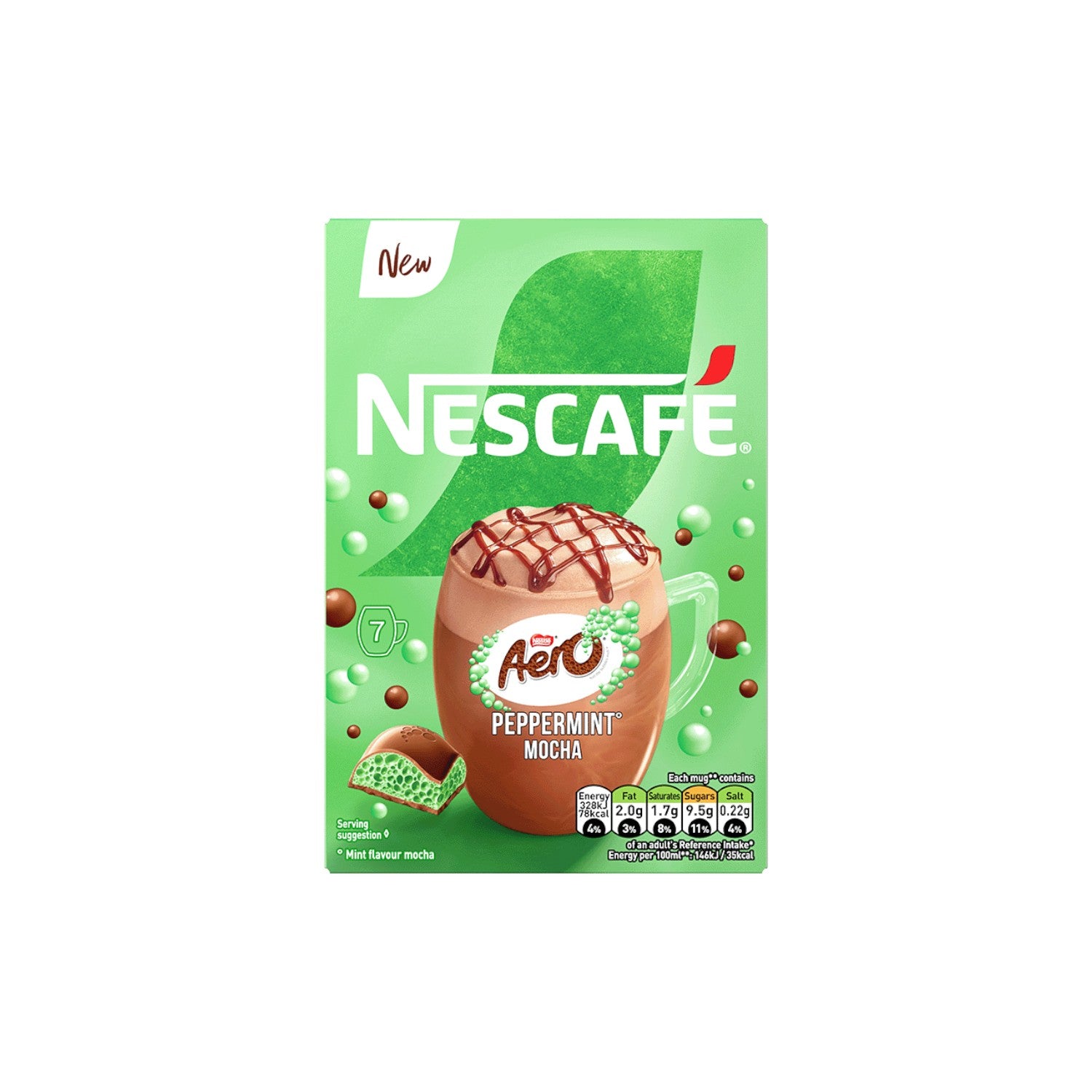 NESCAFE AERO Peppermint Mocha (7 x 19g ) Sachets