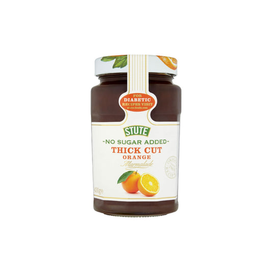 STUTE No Sugar Added Thick Cut Orange Marmalade Jam 340g