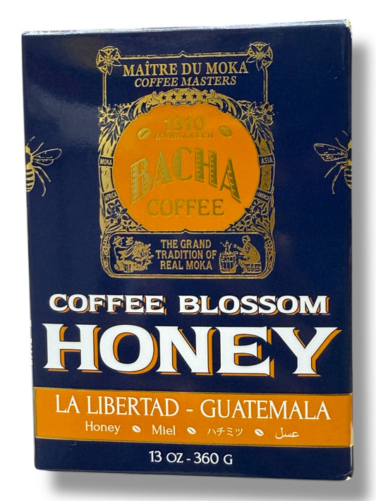 Bacha Coffee Blossom Honey – 100% Natural, Unprocessed Honey from Guatemala – Floral, Fruity, and Spiced Notes – 13oz (360g)