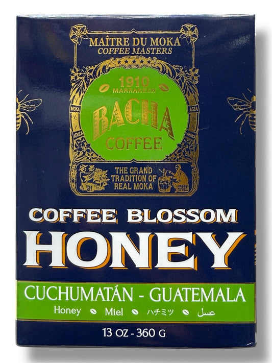 Bacha Coffee Blossom Honey – Cuchumatan, Guatemala | Raw &amp; Natural, Unprocessed Coffee Flower Honey with Peach & Vanilla Notes – 360g Jar