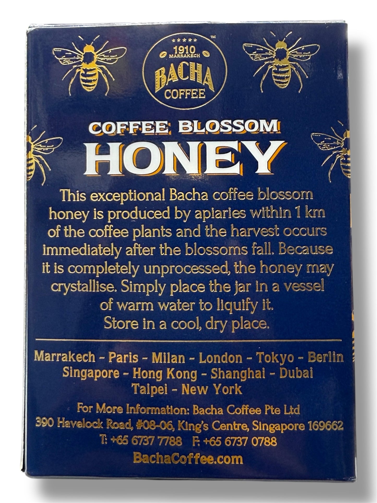 Bacha Coffee Blossom Honey – Cuchumatan, Guatemala | Raw &amp; Natural, Unprocessed Coffee Flower Honey with Peach & Vanilla Notes – 360g Jar