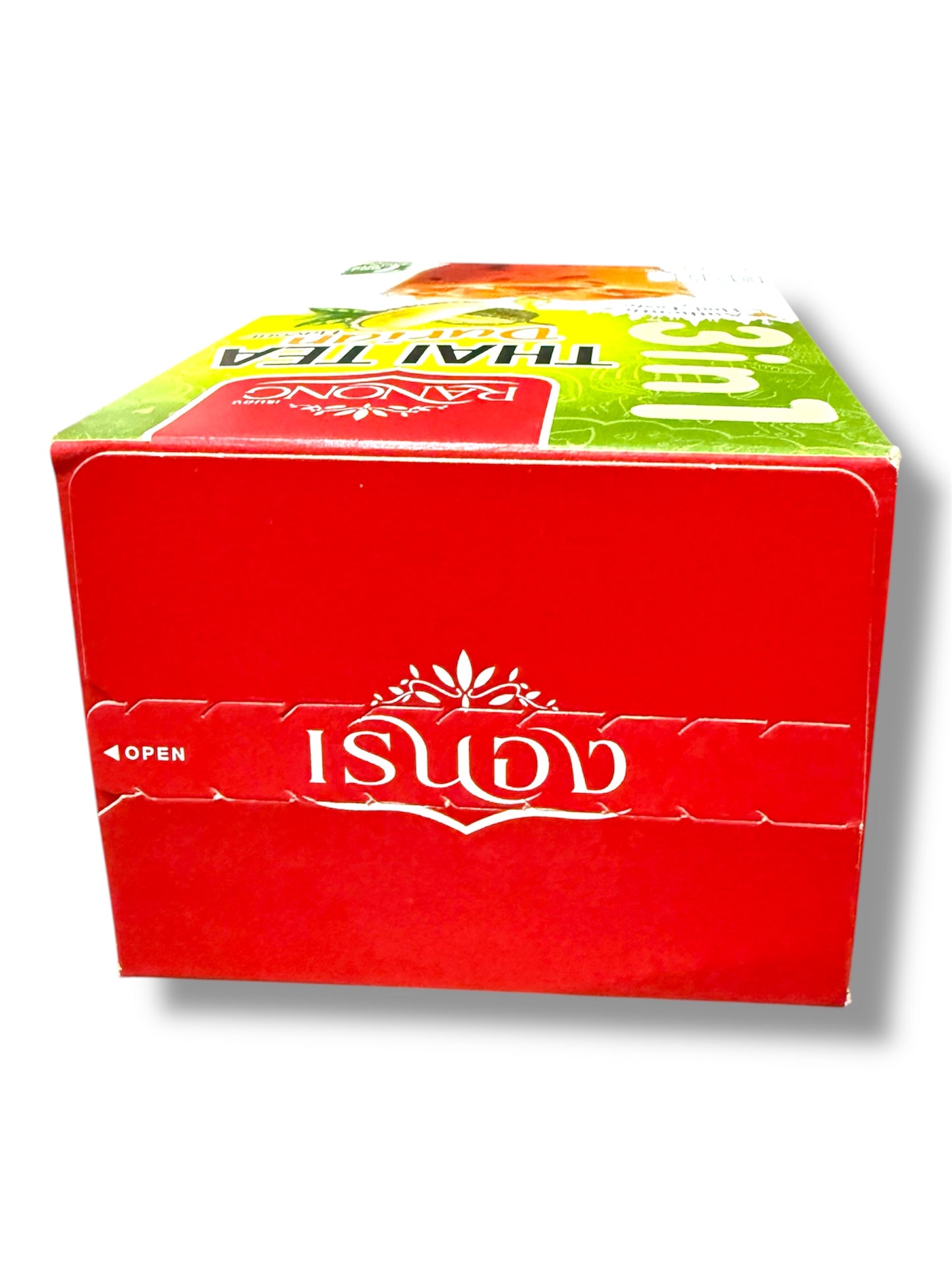 Ranong 3-in-1 Thai Tea Durian Flavour – Instant Thai Milk Tea Mix, Hot or Iced, Authentic Thai Taste, 7 Sachets x 20g