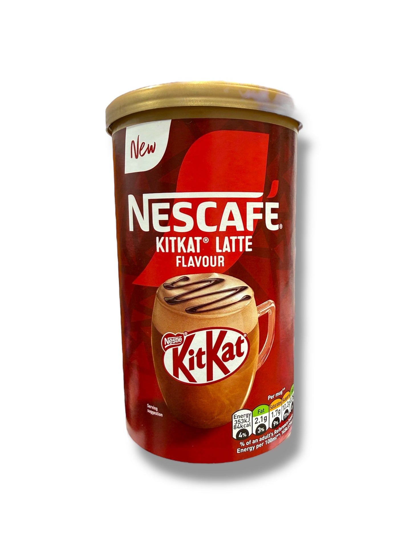 Nescafé KitKat Latte Flavour Creamy Instant Coffee Drink with Chocolate Wafer Taste | 273g