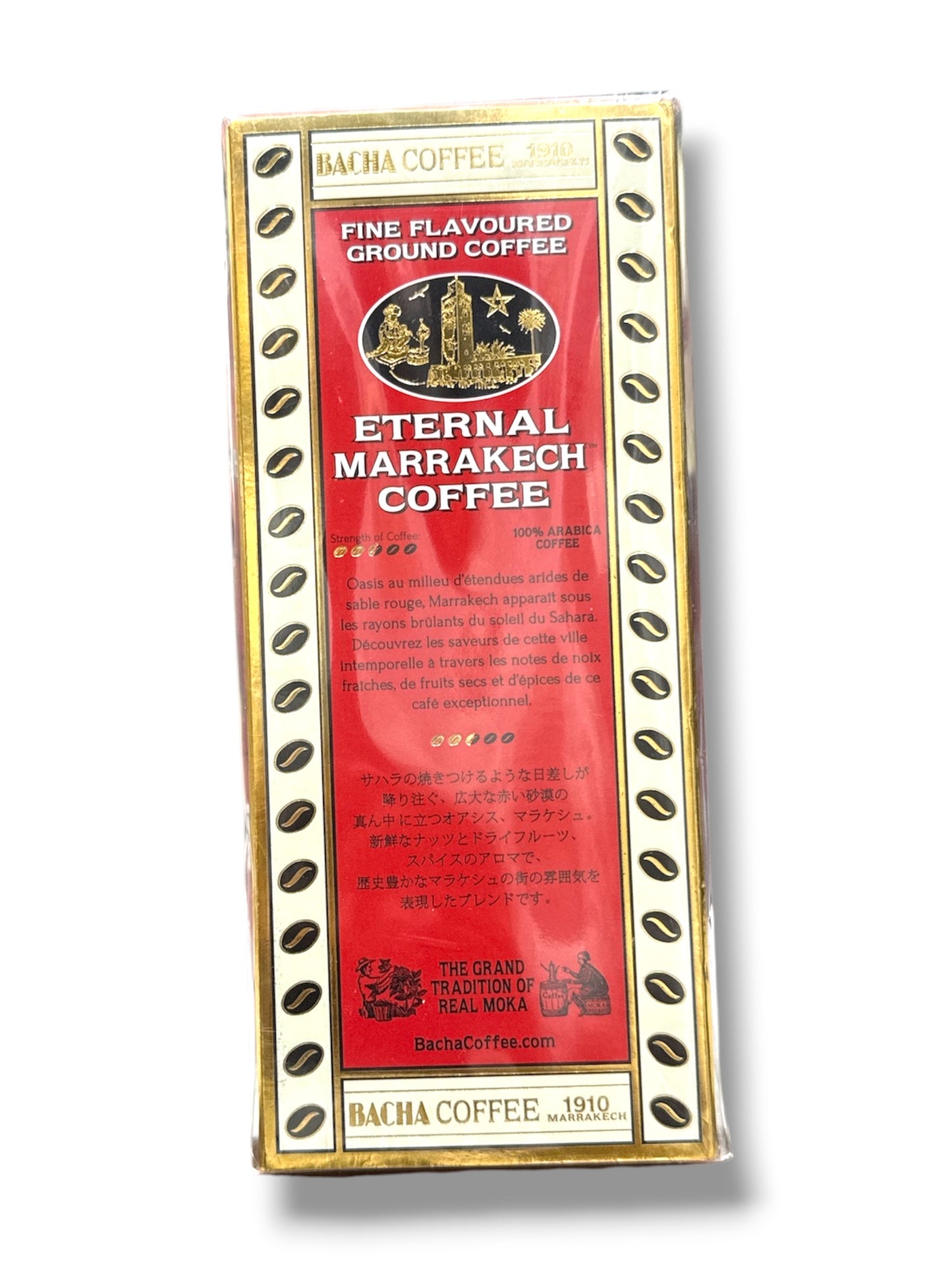 Bacha Coffee Eternal Marrakech – Fine Flavoured Arabica Ground Coffee, 350g | Luxury Gourmet Coffee from Morocco