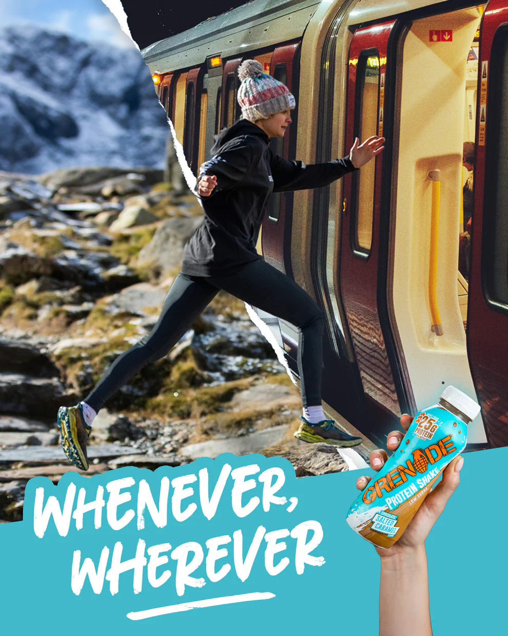 Grenade Protein Shake – Chocolate Salted Caramel | 25g Protein | Low Sugar | 330ml | Ready-to-Drink High Protein Shake for Muscle Recovery & Energy Boost