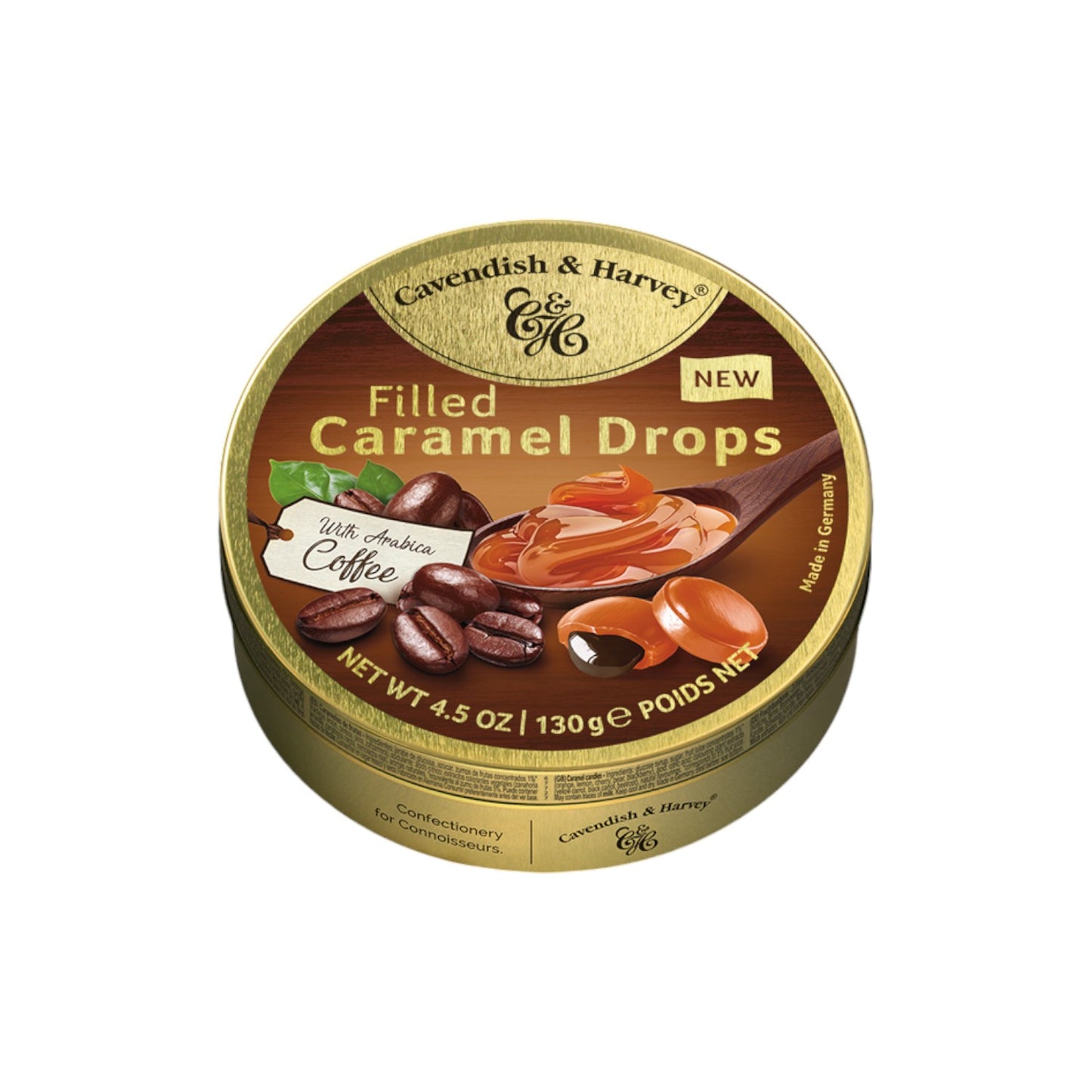 Cavendish & Harvey Caramel Drops Filled with Arabica Coffee, 130g
