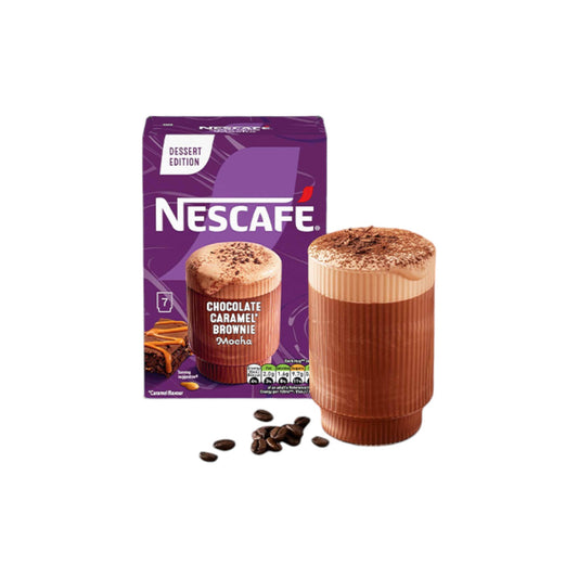 NESCAFE Chocolate Caramel Brownie Mocha (7 x 14.5g ) Sachets.