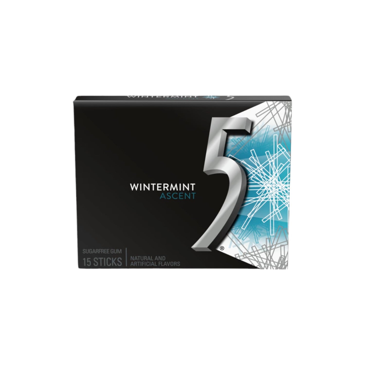 5 Gum Wintermint Ascent Sugarfree Chewing Gum (15sticks)