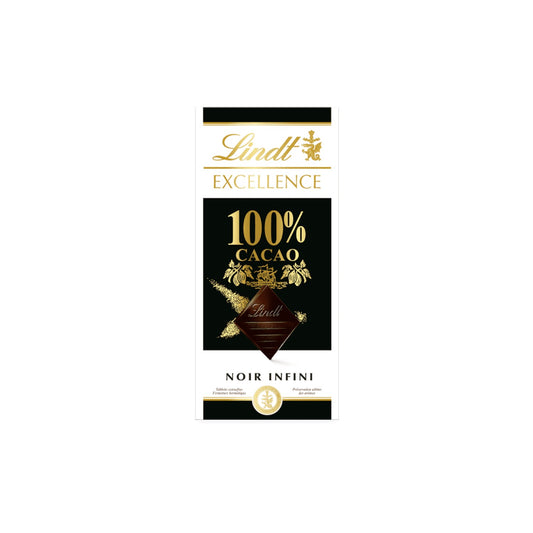 Lindt Excellence Dark 100% Cocoa Chocolate Bar 50g