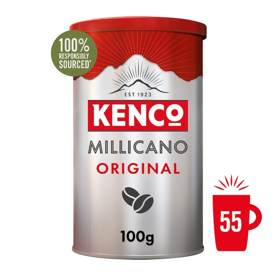 Kenco Millicano Original (Warm Roast) Whole Bean Instant Coffee 100g