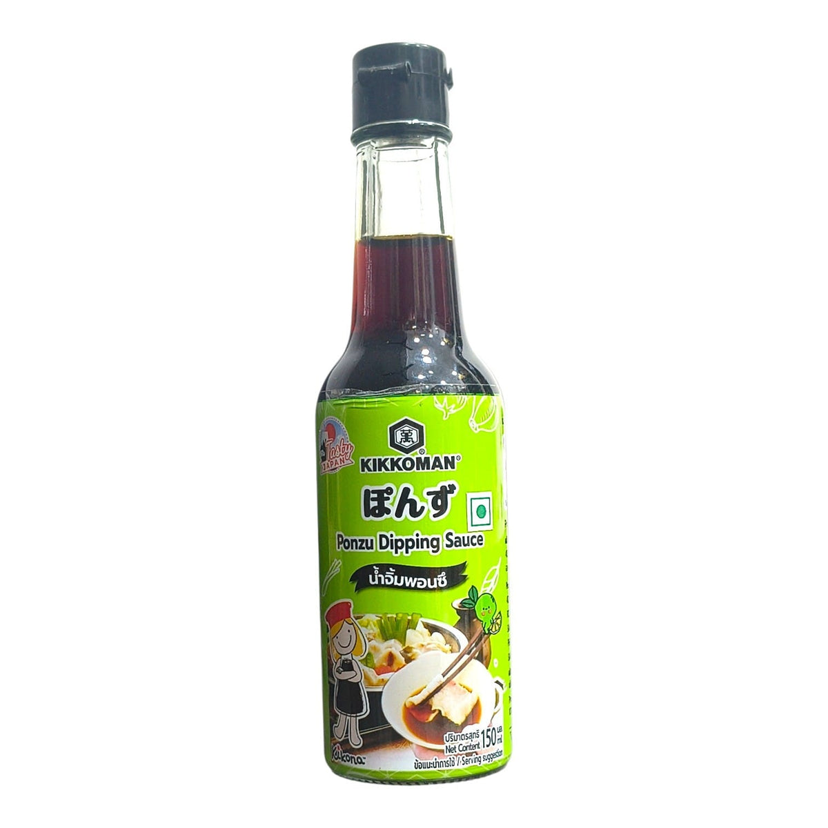 Chefsneed Kikkoman ponzu dipping sauce tasty japan series 150ml green label glass bottle