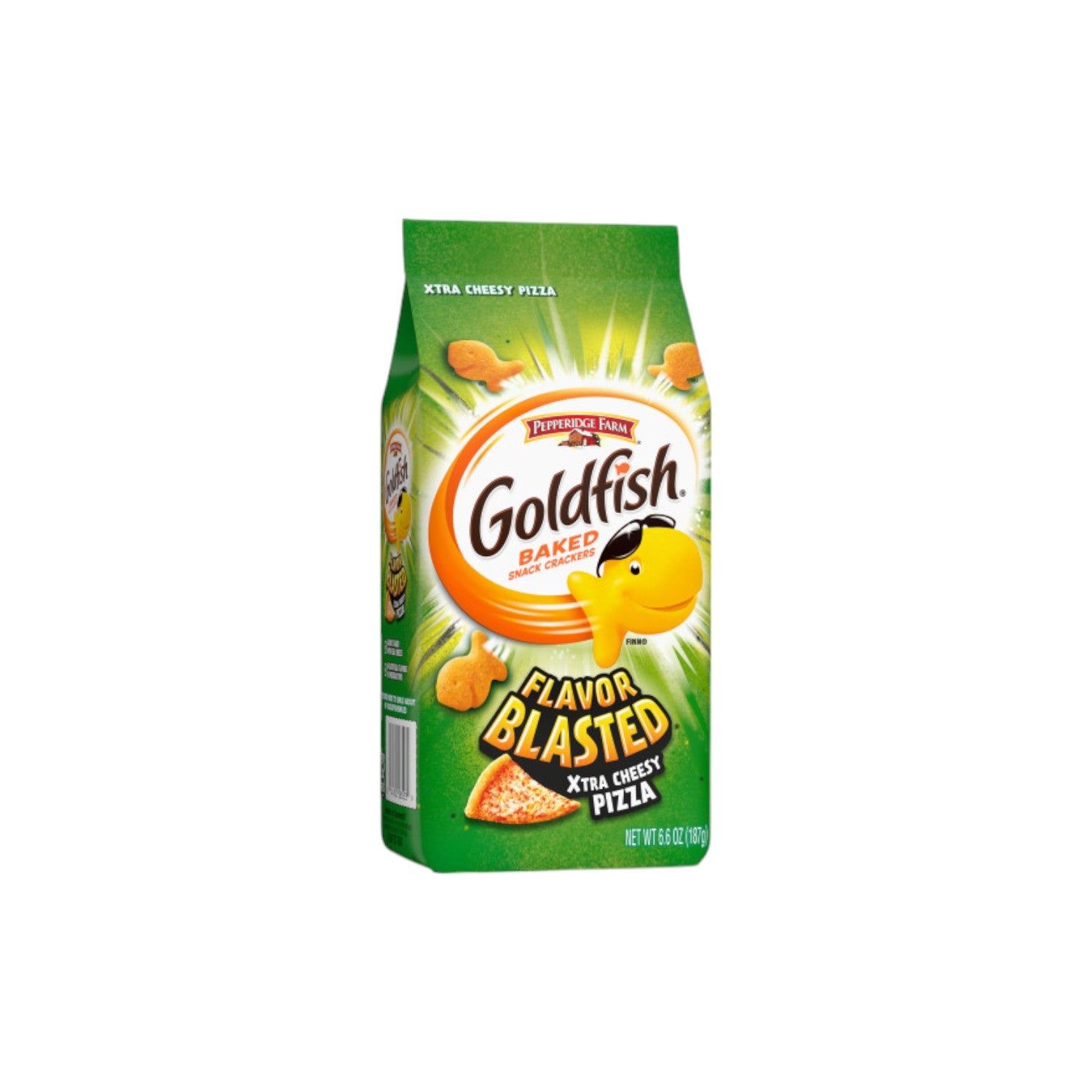 Goldfish Xtra Cheesy Pizza Flavor Blasted Baked Snack Crackers 187g