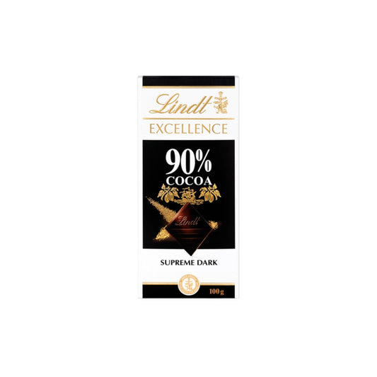 Lindt Excellence Dark 90% Cocoa Chocolate Bar 100g