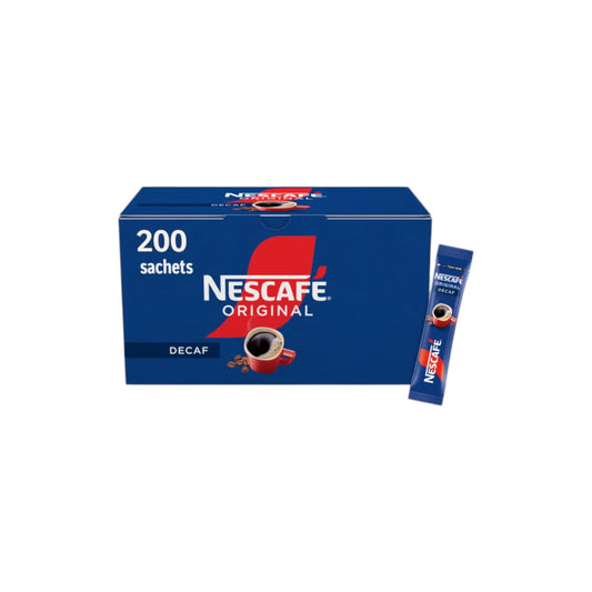 NESCAFE Original Decaf Instant Coffee Sachets (200 x 18g sticks)